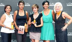 Gilberte Joly, Christine Ibanez, Martine Drouin, Sachitah Magisson, Véronique Lemessier, toutes de L’Oréal Professionnel (BrandActiv). 