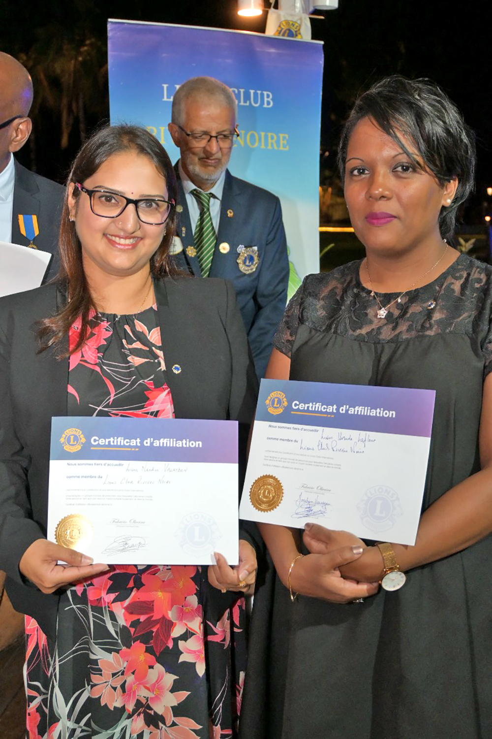 Les deux intronisées : Ursula Lafleur et Nandini Valayden.